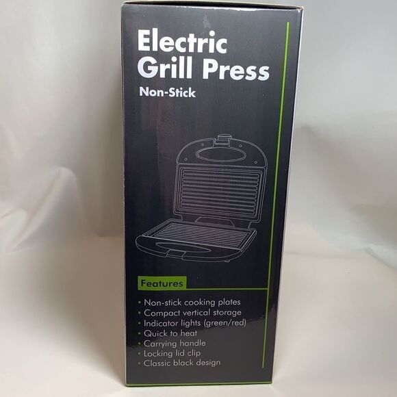 Intertek Electric Grill Press Non Stick Compact Quick 120VAC 60Hz 750W New Box - Picture 3 of 4